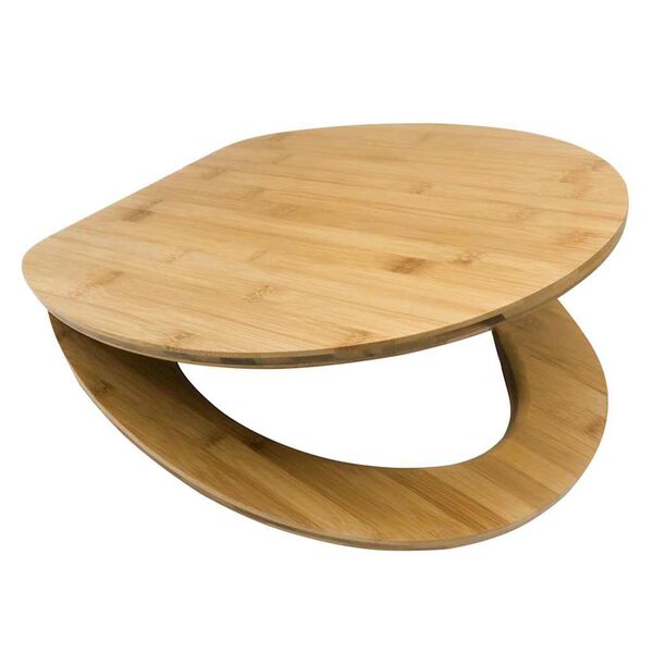 RIDDER WC sed&aacute;tko Tampa se soft-close mechanismem př&iacute;rodn&iacute; bambus