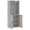 vidaXL Skř&iacute;ň highboard betonově &scaron;ed&aacute; 69,5x34x180 cm kompozitn&iacute; dřevo