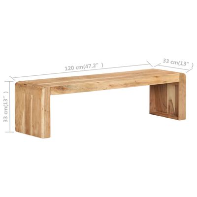 vidaXL TV stolek 120 x 33 x 33 cm masivní akáciové dřevo