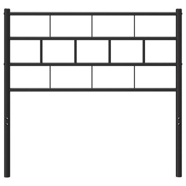 vidaXL Kovov&eacute; n&aacute;hradn&iacute; čelo postele čern&eacute; 90 cm