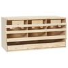 vidaXL Sn&aacute;&scaron;kov&eacute; hn&iacute;zdo 3 boxy 72 x 33 x 38 cm masivn&iacute; borov&eacute; dřevo