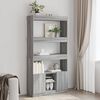 vidaXL Skříň highboard šedá sonoma 92 x 33 x 180 cm kompozitní dřevo