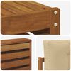 vidaXL Sedac&iacute; soupravy 9 pcs Přirozen&aacute; a B&eacute;žov&aacute; Masivn&iacute; ak&aacute;tov&eacute; dřevo