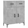 vidaXL Skř&iacute;ň highboard betonově &scaron;ed&aacute; 69,5x34x180 cm kompozitn&iacute; dřevo