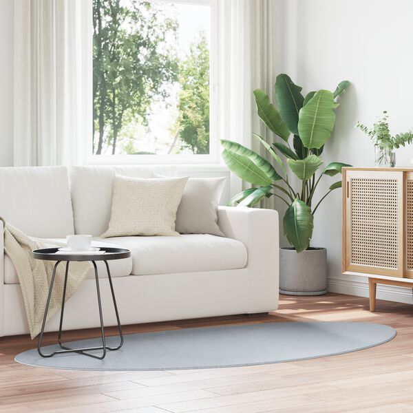 vidaXL Koberec HUARTE Šedá 100 x 200 cm Polyester