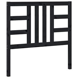 vidaXL Čelo postele čern&eacute; 106 x 4 x 100 cm masivn&iacute; borovice