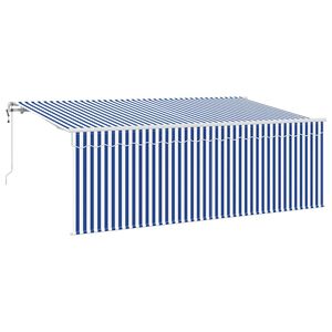 vidaXL Stahovac&iacute; mark&yacute;za Modr&aacute; 350 x 200 cm textil
