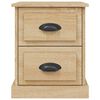 vidaXL Noční stolek dub sonoma 39 x 39 x 47,5 cm kompozitní dřevo