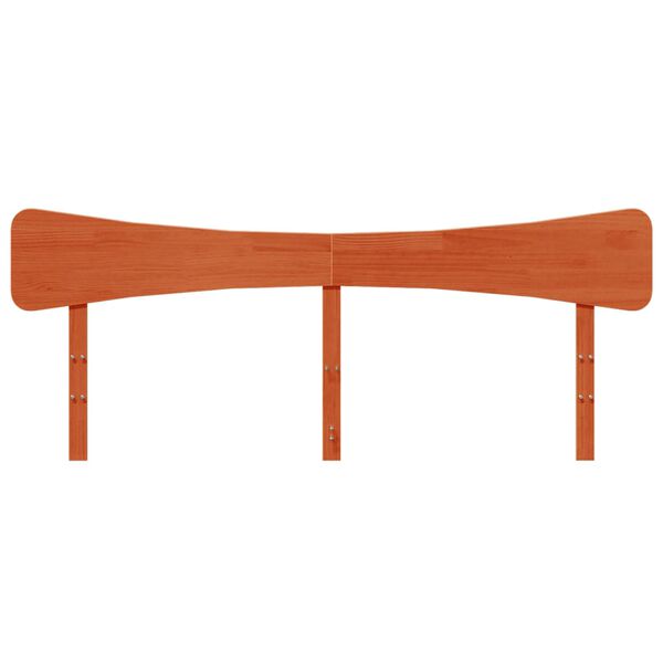 vidaXL Čelo postele voskově hněd&eacute; 180 cm masivn&iacute; borov&eacute; dřevo