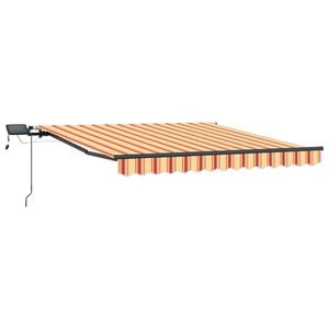 vidaXL Stahovac&iacute; mark&yacute;za Žlut&aacute; a oranžov&aacute; 300 x 250 cm L&aacute;tka a hlin&iacute;k