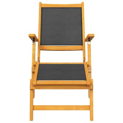 vidaXL Skládací zahradní židle 2 ks masivní akáciové dřevo a textilen