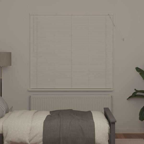 vidaXL Venet &scaron;koln&iacute; žaluzie Nastaviteln&aacute; B&iacute;l&aacute; 150 x 160 cm PVC