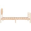 vidaXL R&aacute;m postele s čelem 90 x 200 cm masivn&iacute; dřevo