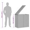 vidaXL Zahradní úložný box PE ratan 100 x 49 x 103,5 cm černý