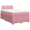 vidaXL Box spring postel s matrac&iacute; růžov&aacute; 120x190 cm samet
