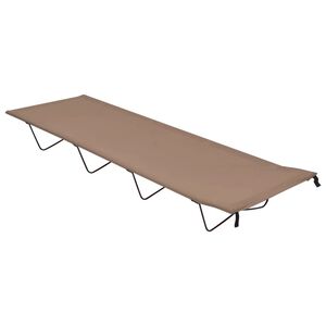 vidaXL Kempingová postel 180 x 60 x 19 cm oxfordská látka ocel taupe