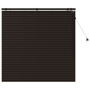 vidaXL Venet &scaron;koln&iacute; žaluzie Tmavě hněd&aacute; 130 x 130 cm 35 mm