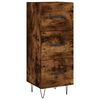 vidaXL Skř&iacute;ň highboard kouřov&yacute; dub 34,5 x 34 x 180 cm kompozitn&iacute; dřevo