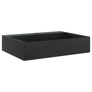 vidaXL Umyvadlo 50x38x11 cm miner&aacute;ln&iacute;/mramorov&yacute; kompozit čern&eacute;