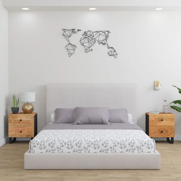 vidaXL Nočn&iacute; stolky 2 ks 40 x 33 x 46 cm masivn&iacute; ak&aacute;ciov&eacute; dřevo