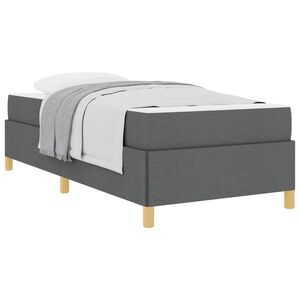 vidaXL R&aacute;m postele Tmavě &scaron;ed&aacute; 80 x 200 cm textil