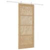 vidaXL Posuvn&eacute; dveře Př&iacute;rodn&iacute; a b&iacute;l&aacute; 86 x 211 cm