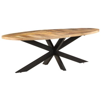 vidaXL Jídelní stůl 240 x 100 x 75 cm hrubé mangovníkové dřevo
