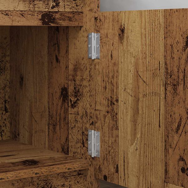 vidaXL Z&aacute;věs 2 pcs Stř&iacute;brn&aacute; 50 x 38 x 1,3 mm Ocel