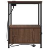 vidaXL Nočn&iacute; skř&iacute;ňka 2 pcs Hněd&yacute; dub 42 x 41 x 56 cm kompozitn&iacute; dřevo