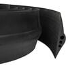 vidaXL Podlahov&eacute; těsněn&iacute; do gar&aacute;že Čern&aacute; 75 x 12 mm 1 m EPDM guma