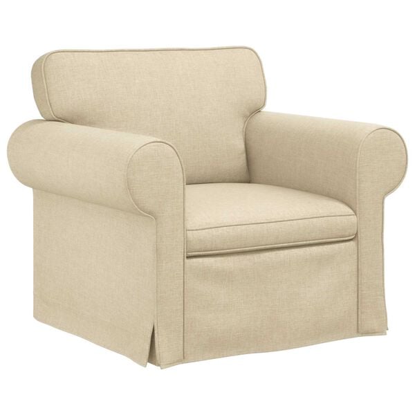 vidaXL Pohovka 2 pcs Kr&eacute;mov&aacute; 175 x 82 x 80 cm textil