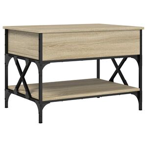 vidaXL Konferenčn&iacute; stolek dub sonoma 70 x 50 x 50 cm kompozit a kov