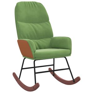 vidaXL Houpac&iacute; židle světle zelen&aacute; samet