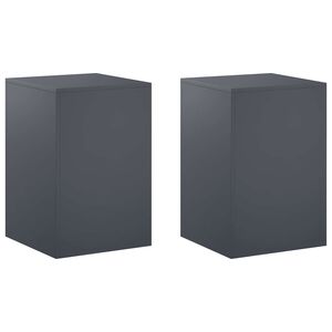 vidaXL Stojan na rostliny 2 pcs Antracitov&aacute; 40 x 40 x 60 cm