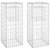 vidaXL Gabionov&eacute; sloupky 2 ks 40 x 40 x 100 cm železo