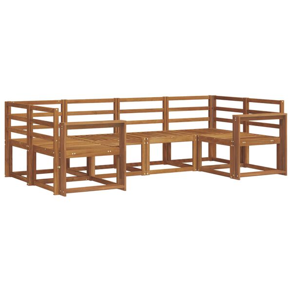 vidaXL Venkovn&iacute; pohovkov&aacute; souprava 6 pcs Př&iacute;rodn&iacute;