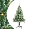 vidaXL Uměl&yacute; v&aacute;nočn&iacute; stromeček se sněhem a LED osvětlen&iacute;m 120 cm