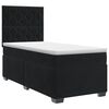 vidaXL Postel boxspring s matrac&iacute; s čelo Čern&aacute; 100 x 200 cm Samet