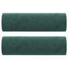 vidaXL 2m&iacute;stn&aacute; pohovka s pol&scaron;t&aacute;ři tmavě zelen&aacute; 120 cm samet
