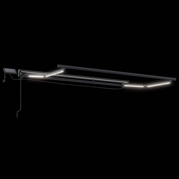 vidaXL Manu&aacute;ln&iacute; r&aacute;m mark&yacute;zy s LED Žlut&aacute; a b&iacute;l&aacute; 3,5 x 2 m