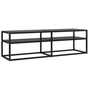 vidaXL TV stolek čern&yacute; 140 x 40 x 40,5 cm tvrzen&eacute; sklo