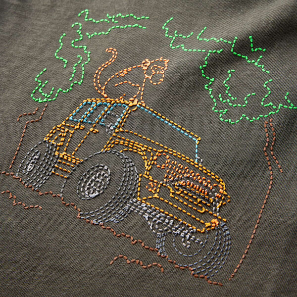 Dětské tričko s dlouhým rukávem khaki 92