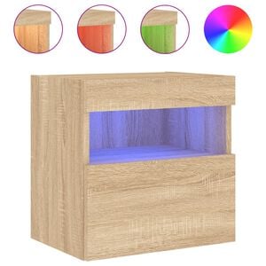 vidaXL N&aacute;stěnn&aacute; TV skř&iacute;ňka s LED osvětlen&iacute;m dub sonoma 40 x 30 x 40 cm