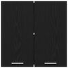 vidaXL Závěsná skříňka Riga Černý dub 60 x 31 x 60 cm kompozitní dřevo