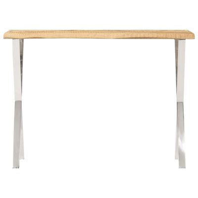 vidaXL Konzolový stolek s živou hranou 105x33x76 cm masivní mangovník