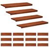 vidaXL Schodi&scaron;ťov&eacute; n&aacute;&scaron;lapy 16 ks 90 x 30 x 2 cm Hněd&aacute;