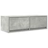 vidaXL TV skř&iacute;ňka betonově &scaron;ed&aacute; 80x31x25,5 cm kompozitn&iacute; dřevo