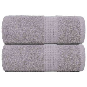 vidaXL Ručn&iacute;ky FROGN 2 ks &scaron;ed&eacute; 30x30 cm 360 g/m&sup2;