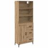 vidaXL Vysok&yacute; bufet Artisanov&yacute; dub 69,5 x 34 x 180 cm kompozitn&iacute; dřevo