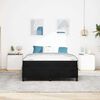 vidaXL R&aacute;m postele s matrac&iacute; Čern&aacute; 140 x 190 cm textil